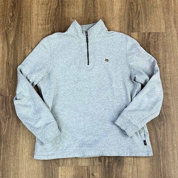 Ted Baker Men’s Gray Kilburn Half Zip Sweatshirt Sz L - Picture 4 of 14